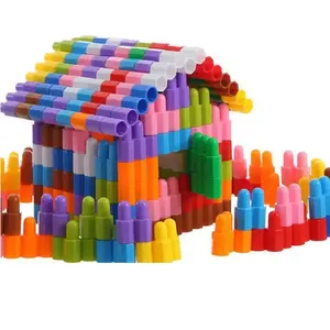 3D пластиковые блоки ракета штабелируемые Строительные блоки Образование Diy игрушки