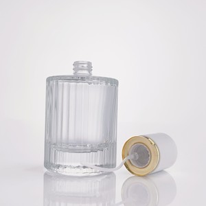 Luxe Op Maat Gemaakte Parfumetiketten Transparante Cilindrische Vorm 30Ml 50Ml 100Ml Glazen Spray Lege Parfumflesjes Met Deksel - Product Image 5