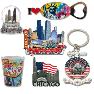 Nhà Máy Biểu Tượng Tùy Chỉnh Nhựa In Ấn Hoa Kỳ Thành Phố Lưu Niệm Tủ Lạnh Nam Châm Texas Illinois Wyoming Lưu Niệm Nam Châm - Product Image 6