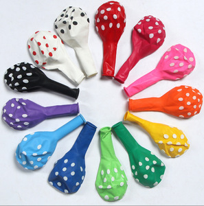 12 "bóng bay cao su Polka Dot bóng bay cao su bên trang trí Polka Dot bóng bay 12 inch bán buôn - Product Image 1