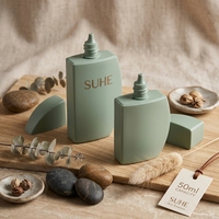 Bouteilles en plastique PE vides écologiques pour crème solaire et crème pour le visage avec bouchon à vis 50 ml Vente en gros