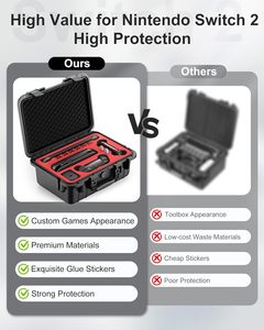 IP67 boîtier étanche mallette à outils pour Switch <span class=keywords><strong>2</strong></span> étui anti-poussière de grande capacité pour Console Dock Pro contrôleur <span class=keywords><strong>2</strong></span> chargeur Joy-Cons - Product Image 4