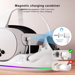 Support de charge rapide pour casque VR Oculus Meta Quest 2 3 3S, station de charge avec support stable - Product Image 2