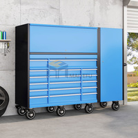 Armoire à outils certifiée CE avec roulettes métalliques pour garages et ateliers, personnalisable, support OEM ODM