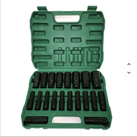 20 Pcs Kunci Pas Elektrik 1/2" dengan Soket Impact Khusus untuk Perbaikan Mobil Set Kunci Soket Hex