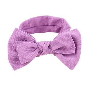Venta caliente recién nacido sólido puro colores bebé banda de pelo diadema de anudada niños grandes arcos del pelo - Product Image 2