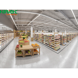 Estanterías de madera para supermercados, exhibidores tipo isla para frutas y verduras frescas, estanterías para tiendas de comestibles - Product Image 5