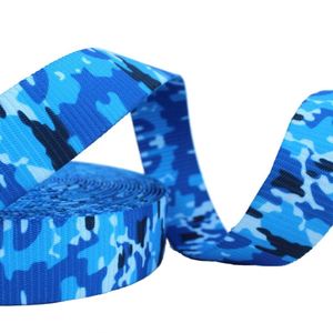 Low Price Custom Polyester Twill Tape rainbow Heat Transfer Printed Woven logo Leash Bag Nylon <b>Webbing</b> - Product Image 2