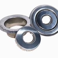 Cache-rouleau d'incendie décoratif en acier inoxydable 410 poli miroir, double disque surélevé, DN15 - Usine OEM HONGAN