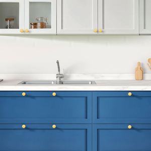 Wholesale Modern Eco-Friendly Aluminum Black Furniture Cabinet <b>Pull</b> Knobs Kitchen Wardrobe <b>Drawer</b> Handles Dresser Knob <b>Pulls</b> - Product Image 4