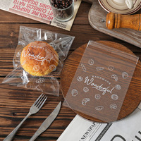 Sacs d'épicerie jetables en papier kraft, résistants à la graisse, emballage plastique pour pain, toast, beignets, bagels
