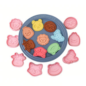 Ensemble de découpoirs à biscuits en plastique de qualité alimentaire, formes multiples d'animaux, moule à biscuits, fournitures de cuisine, outil de pâtisserie, accessoires pour gâteaux - Product Image 1