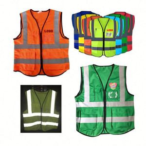 Deportes al aire libre 360 chalecos reflectantes de trabajo con impresión de logotipo - Product Image 1