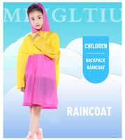 Sac à dos scolaire portable en PVC contrasté pour garçons et filles, imperméable et résistant à la pluie, avec motif de dessin animé pour enfants