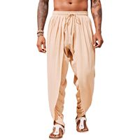 Pantalon Harem Homme 2025 en Coton et Lin 100% – Ample, Style Bohème, Yoga, Hippie, Plage, Kurta Dhoti Décontracté avec Taille Élastique B0CRVDG7G7