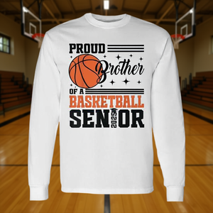 Orgoglioso fratello di un giocatore di basket senior 2025 - T-shirt a maniche lunghe - Product Image 3