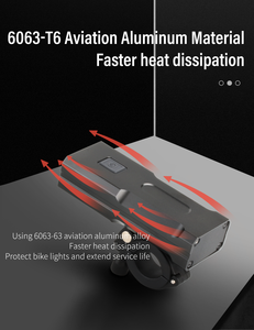 ไฟหน้าจักรยานความสว่างสูง 2400mAh ชาร์จผ่าน <span class=keywords><strong>USB</strong></span> พร้อมลำโพงและกระดิ่งสำหรับจักรยานเสือภูเขาและจักรยานถนน - Product Image 4