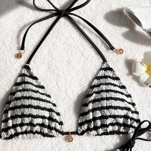 Nuevo <span class=keywords><strong>Bikini</strong></span> Sexy Europeo Americano de Dos Piezas con Tiras y Encaje, Top Triangular de Chifón, Traje de Baño para Mujer, Estilo Instagram para Vacaciones en la Playa - Product Image 3