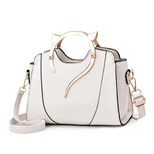 Vento Marea Handbag For Women 2023 Fashion Design Purse Brand Tote Soft PU Leather Shoulder Bag Side Cat Quality Crossbody White