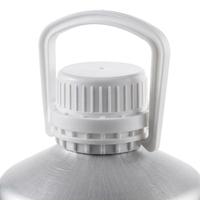 Bouteille en aluminium de 6,2 L de haute pureté avec poignée robuste pour huiles essentielles et produits chimiques