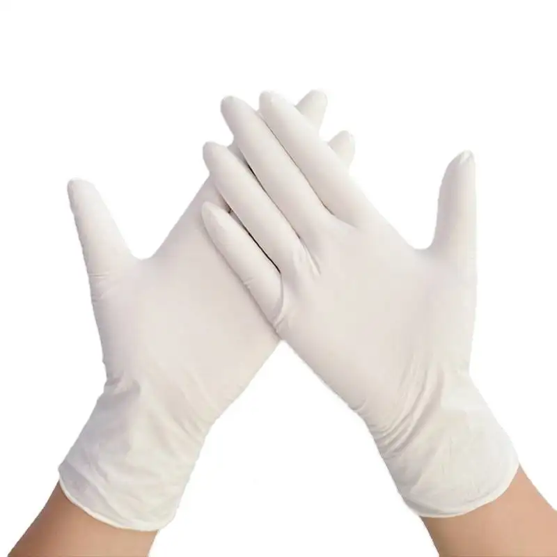 Gant d'examen en latex sans poudre gants chirurgicaux