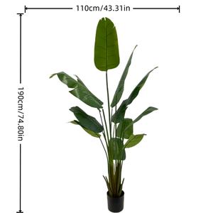 Palmera Artificial Ecológica con Certificación UV, Resistente al Fuego y al Agua, Palmera del Viajero Realista, Tamaño y Color Personalizables - Product Image 4