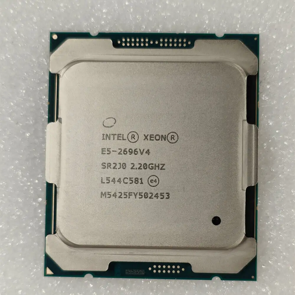 Procesador de CPU Intel Xeon SR2J0 de 2,20 GHz y 22 núcleos, procesador 2696V4, 2 núcleos, 1 unidad, 1 unidad, 1 unidad