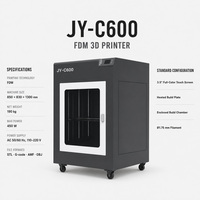 Imprimante 3D industrielle FDM Jinyun 3D JY-C600 grand format (850x830x1300mm) pour la recherche et les prototypes