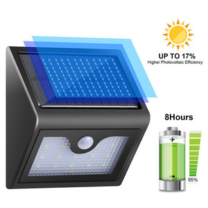 Lámpara Solar de Pared con Sensor de Movimiento PIR de 100 LED, Lámpara Solar de Seguridad para Jardín - Product Image 6