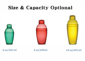 Mini Plastic Cocktail Shaker <b>Bottle</b> for Home Bar Wholesale Cobbler Cocktail Shaker Bulk Product Made In Vietnam - Product Image 3
