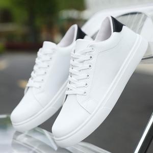 Zapatillas de Tenis Blancas de Diseño para Hombre y Mujer, Transpirables, con Cordones, de Piel Sintética, de Caña Baja, Clásicas, Casuales, para Caminar - Product Image 1