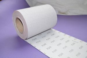 Rouleau <span class=keywords><strong>de</strong></span> toile abrasive à dureté moyenne SX827 Marque OEM Épaisseur 1 mm Largeur 1400 mm <span class=keywords><strong>Papier</strong></span> abrasif pour ponceuse - Product Image 4