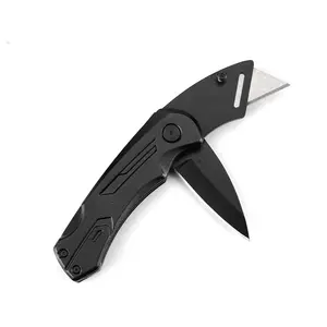 2 en 1 Edc Multi Pocket Tool Cuchillo utilitario Cuchillo cortador de cartón de papel con hoja reemplazable