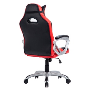 Chaise de jeu personnalisée en cuir PU <span class=keywords><strong>Scorpion</strong></span> noir et rouge avec roues pour joueur de course de bureau - Product Image 4