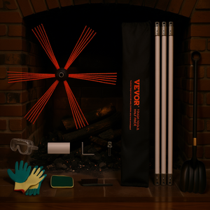 Kit de Limpieza de Chimeneas DB Wholesale, Varillas Flexibles de Nailon de 26 Pies, Cepillo para Limpieza de Chimeneas, Acabado Moderno con Recubrimiento en Polvo - Product Image 2