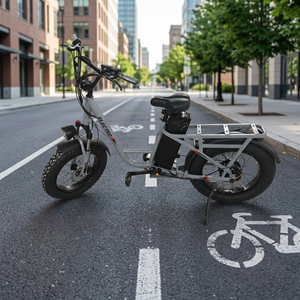 Vélo électrique pliable 20 pouces 48V 1000W avec pneus larges, moteur roue arrière, cadre en alliage d'aluminium, batterie intégrée, 7 vitesses - Product Image 2