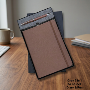 PU Hardcover A5 Diary with Metal Ball <b>Pen</b> 100 Sheets UV Printing Gift Set for Office Business Use Corporate Events and Daily - Product Image 3