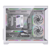 LOVINGCOOL Boîtier de CPU de jeu personnalisé M-atx/ITX Boîtier d'ordinateur à tour moyenne Ventilateur de CPU de bureau Boîtier de châssis pour PC