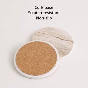 <span class=keywords><strong>Sous</strong></span>-verres en céramique avec base en liège <span class=keywords><strong>Sous</strong></span>-verres ronds avec énonciations humoristiques Décoration de salle de bar antidérapante Cadeau de pendaison de crémaillère - Product Image 4