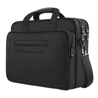 Männer Frauen Business Aktentasche 17 Zoll gepolsterte Laptop Messenger Umhängetaschen Benutzer definiertes Logo Herren Geschäfts reise Laptop Aktentasche