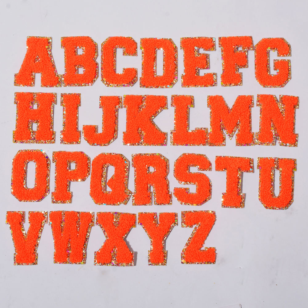 Alphabet orange néon (A-Z)