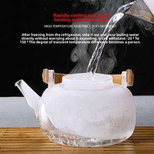 Hiện đại 1000ml thủy tinh ấm trà với xử lý trong suốt Borosilicate trà Maker mang chùm thiết kế - Product Image 4