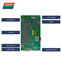 DWIN Modul Layar LCD TFT 7 Inci 800X480 Layar Sentuh Kapasitif HMI Digital Mendukung Pemutaran Video Pemutaran Musik Layar Kamera USB