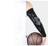 Vente en gros de manches coudières rembourrées en nid d'abeille avec logo manchons de bras de football et de basket-ball avec protection renforcée et genouillères