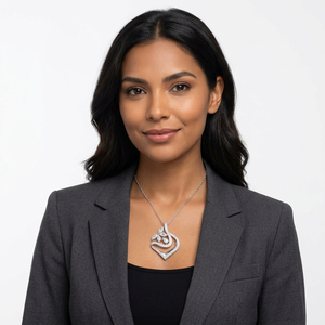 จี้เพชรทรงเจ้าหญิงแบบคลาสสิก เพชรเพาะเลี้ยงสีแฟนซี ประดับเพชรเม็ดเดี่ยว ชุบทอง ได้รับการรับรองจาก IGI หรูหรา สวยงาม - Product Image 2