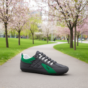 Vip Men's Spring Casual Sneakers Lace-Up Round Toe Breathable Fashion <b>Walking</b> <b>Shoes</b> Solid Color Sport <b>Style</b> EVA Midsole Rubber - Product Image 2