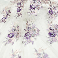 LS737 accessoires de vêtements bricolage dentelle broderie perlé tissu Patch robe de mariée 3D fleur Corsage Patch