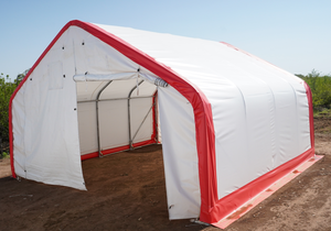 Tente de stockage robuste résistante au vent et à la neige, structure en treillis galvanisé à chaud, excellent rapport qualité-prix, pour bâtiment de type hangar ou tente de salon professionnel - Product Image 6