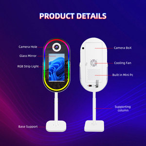 Espejo Fotográfico Ovalado con Pantalla Táctil de 21.5 Pulgadas, Espejo Mágico para Cabina de Fotos, Máquina de Fotos para Fiestas y Selfies, Precio de Fábrica - Product Image 3