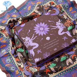 Custom Logo Printing Personalised Eco Friendly Scarf Hijab Gift Packaging <b>Box</b> - Product Image 1